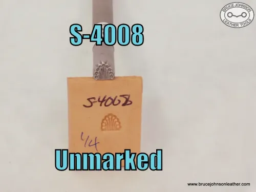 S-4008 – Unmarked border stamp, 1/4 inch at base – $60.00.