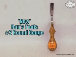 RRG2 - New Ron's Tools #2 round gouge, 1/4 inch cut – $117.00. - in stock