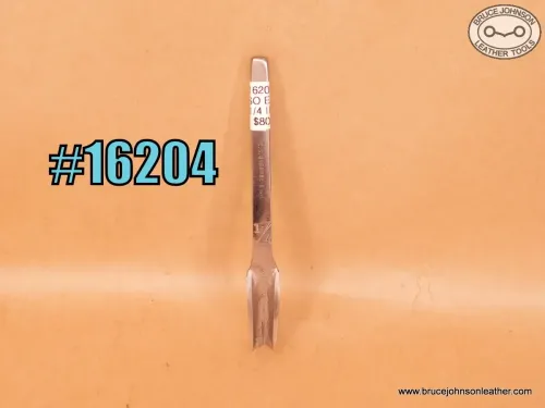 SOLD - 16204 – CS Osborne 1/4 inch English point punch, rare size – $80.00.