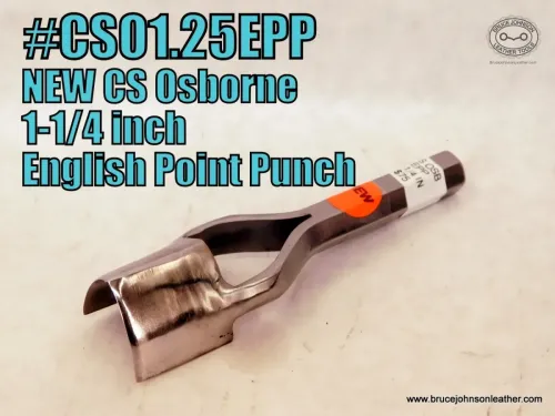 CS Osborne New 1-1/4 inch English point punch, sharpened – $75.00 – in stock.