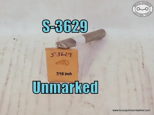 SOLD - S-3629 – unmarked forged geometric stamp, 7-16 inch. Stamp is 3-1/4 inch long – $60.00.