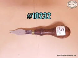 10232 – HF Osborne #4 round back edger, scant 1/4 inch of cut – $90.00.