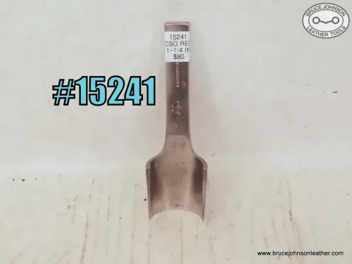 15241 – CS Osborne 1-1/4 inch round end punch – $80.00