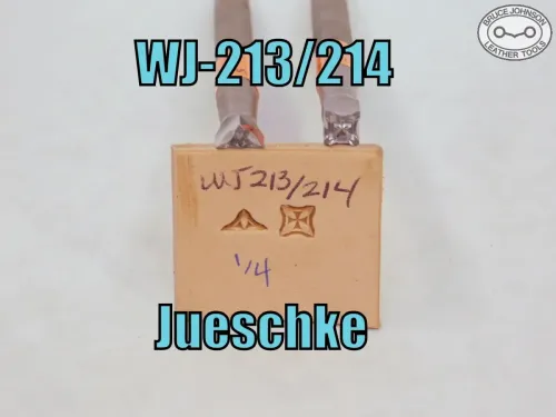WJ-213/214 – Jueschke geometric stamp set, 1/4 inch – set – $140.00 – in stock
