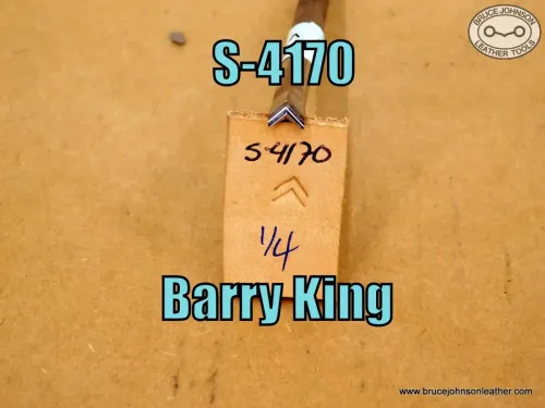 S-4170 – Barry King V Chevron border stamp, 1/4 inch wide – $40.00.