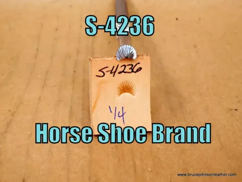 S-4236 – Horse Shoe Brand cam stamp, 1/4 inch wide – $40.00