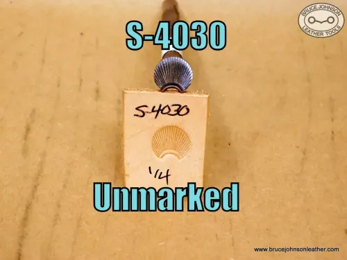 S-4030 – unmarked cam-border stamp, 1/4 inch wide at base – $20.00