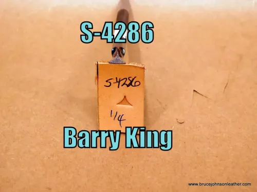 SOLD – S-4286 – Barry King ribbon border stamp, 1/4 inch wide at base – $30.00.