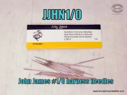 JJHN0 – John James 1-0 blunt harness and sewing needles, 2-1/4 inches long. 25 pack – $8.50