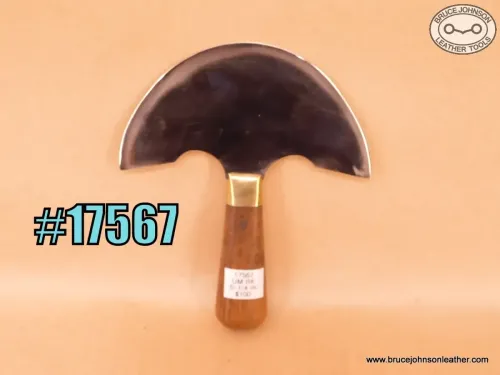 17567 – unmarked round knife, likely Clyde or Shapleigh, 5-1/4 inches wide – $100.00.