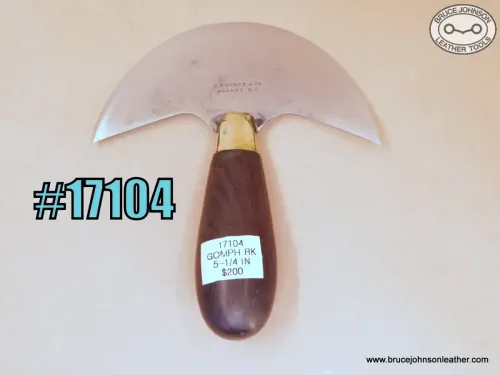 SOLD – 17104 – Gomph round knife, 5-1/4 inches wide – $200.00