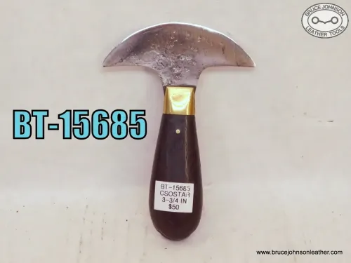 BT-15685 – CS Osborne knife with the star marking. 3-3/4 inches wide – generalized shallow pitting but a good user – $50.00.