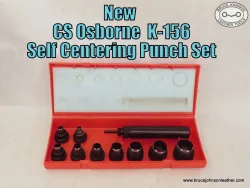 CSOCP – New CS Osborne K-156 center punch set 1/4 through 1 inch, sharpened – $135.00 – in stock.