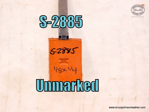 S-2885 – Unmarked three line center basket stamp, 1/8 X 1/4 inch – $65.00