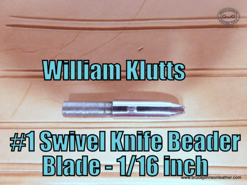 WRK-BB1-William Klutts #1 bead blade, 1-16 inch wide – $30.00