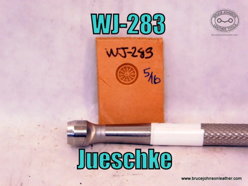 WJ-283 – Jueschke full wagon wheel stamp, 5-16 inch – $65.00.