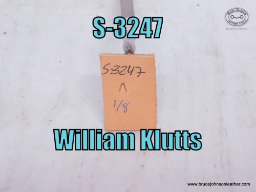S-3247 William Klutts mule foot, 1-8 inch wide – $25.00.