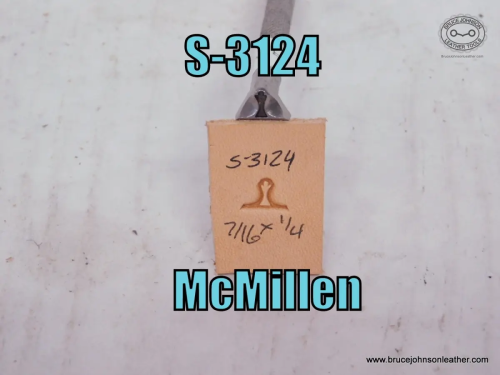 S-3124 – McMillen meander stamp, 7-16 X 1-4 inch – $70.00.