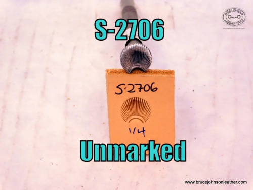 S-2706 – Unmarked border stamp, 1-4 inch wide at base – $45.00.