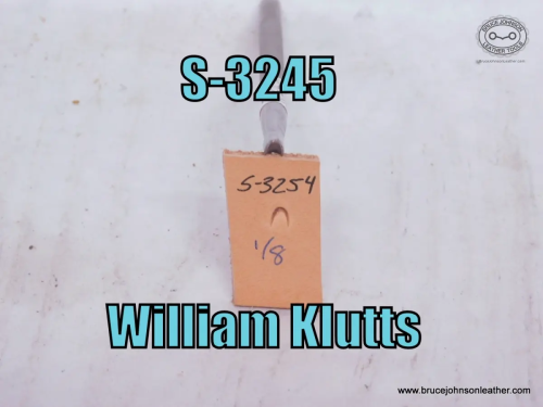 S-3245-William Klutts 1-8 inch mule foot – $25.00.