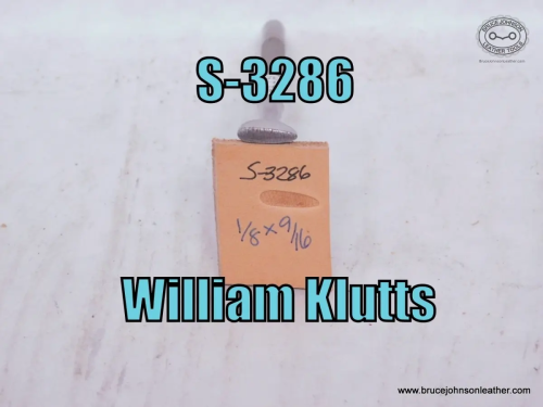 S-3286-William Klutts horizontal line thumbprint, 1-8X 9-16 inch – $35.00.