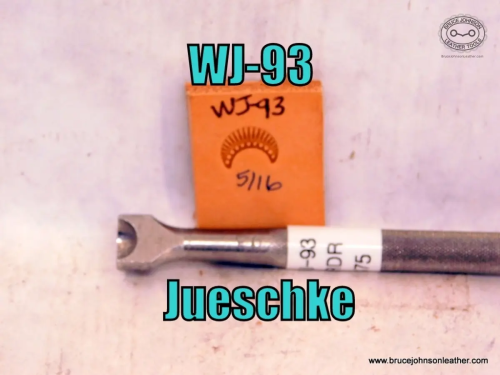 WJ-93 – Jueschke border stamp, 5-16 inch wide at base – $75.00.