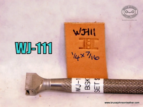 WJ-111 – Jueschke dot center basket stamp, 1-4X 7-16 inch – $80.00