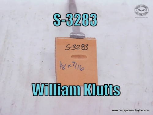 S-3283-William Klutts horizontal line thumbprint, 1-8X 7-16 inch – $35.00.