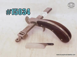 15034 – CS Osborne Newark marked wooden handle draw gauge – $125.00.