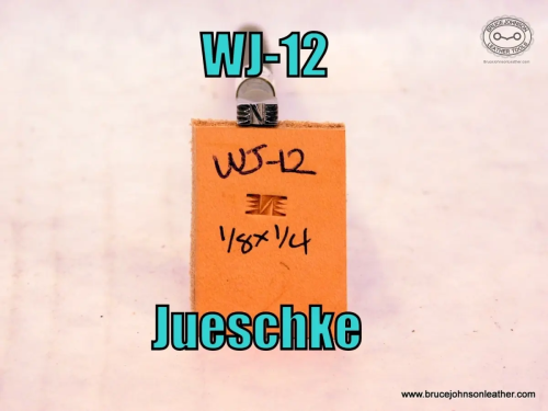 WJ-12 – Jueschke diagonal line basket stamp, 1-8 X 1-4 inch – $55.00.