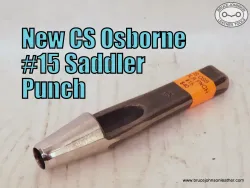 New CS Osborne #15 saddler punch, 33/64 inch – $40.00 – in stock