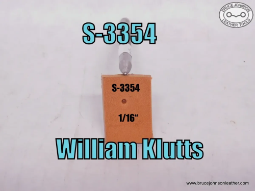 S-3354 – William Klutts smooth seed stamp, 1/16 inch – $25.00.