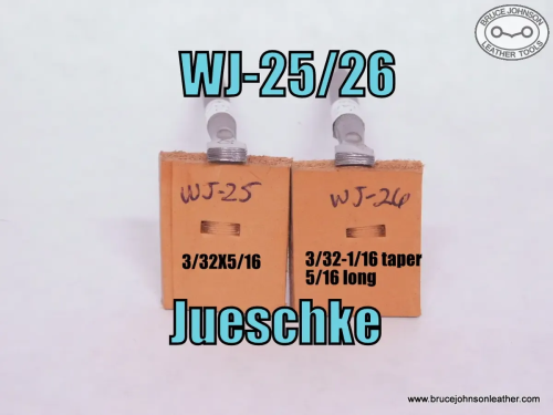 WJ-25-26 – Jueschke braid stamp set, WJ-25 is 3-32 X 5-16 inch, WJ-26 tapered slightly for curves – $100.00