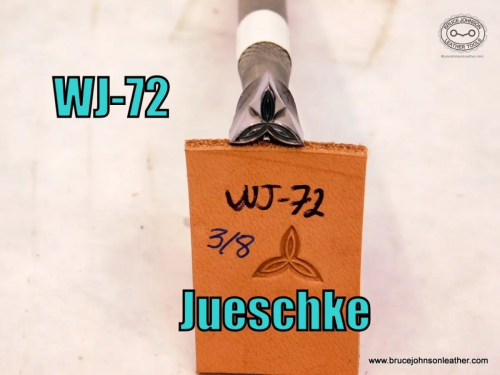 WJ-72 – Jueschke 3-8 inch triangular geometric stamp – $75.00.