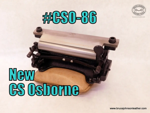 CSO-86 – new CS Osborne #86 leather splitter, 6 inch blade – $600.00 – in stock.