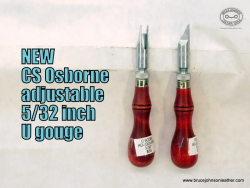 CS Osborne New 5-32 inch adjustable depth U gouge, sharpened – $35.00 – in stock.