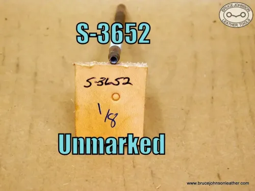 S-3652 – unmarked line seeder stamp, 1/8 inch – $20.00.