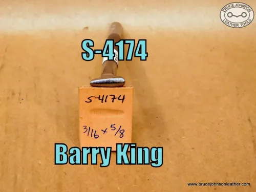 S-4174 – Barry King horizontal line thumbprint, 3/16 X 5/8 inch – $30.00.