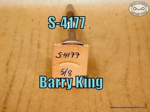 S-4177 – Barry King lined and scalloped vein stamp, 5/8 inch – $30.00
