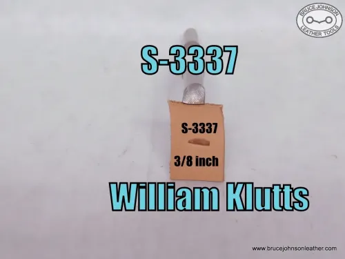 S-3337 – William Klutts checkered beveler, 3/8 inch – $35.00.