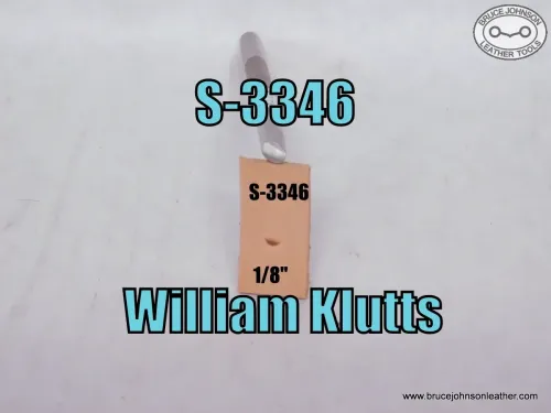 S-3346 – William Klutts undershot, lifter 1/8 inch – $35.00.