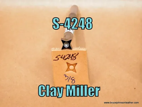 S-4248 – Clay Miller geometric stamp, 3/8 inch – $40.00.