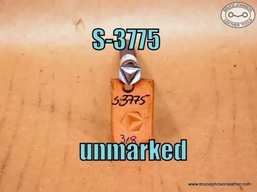 S-3775 – unmarked hexagonal geometric stamp, 3/8 inch – $45.00.