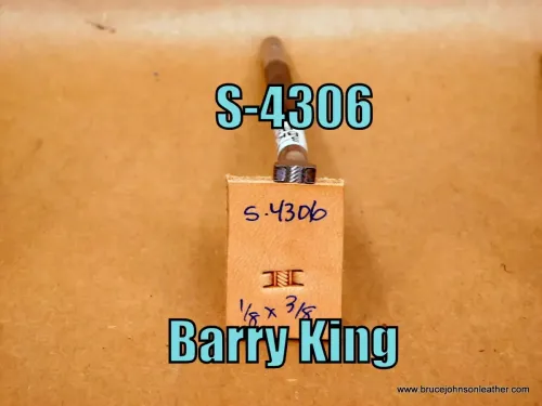S-4306 – Barry King basket stamp, 1/8 X 3/8 inch – $45.00.