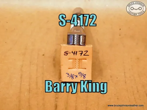 S-4172 – Barry King rope center basket stamp, 3/8 X 5/8 inch – $45.00.