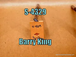 S-4329 – Barry King geometric stamp, 3/16 X 3/8 inch – $45.00.