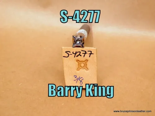 S-4277 – Barry King geometric stamp, 3/8 inch – $45.00
