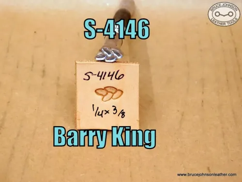 S-4146 – Barry King braid stamp, 1/4 X 3/8 inch – $50.00.