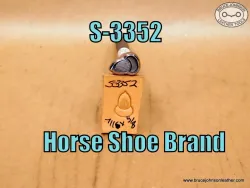 S-3352 – Horse Shoe Brand acorn stamp, 7/16 X 5/8 inch – $55.00.