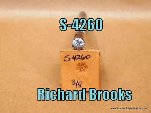 S-4260 – Richard Brooks flower center stamp, 3/8 inch – $60.00.